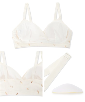 Rosemadame ワッフル風アイス柄クロスオープン授乳ブラジャー_subthumb_23