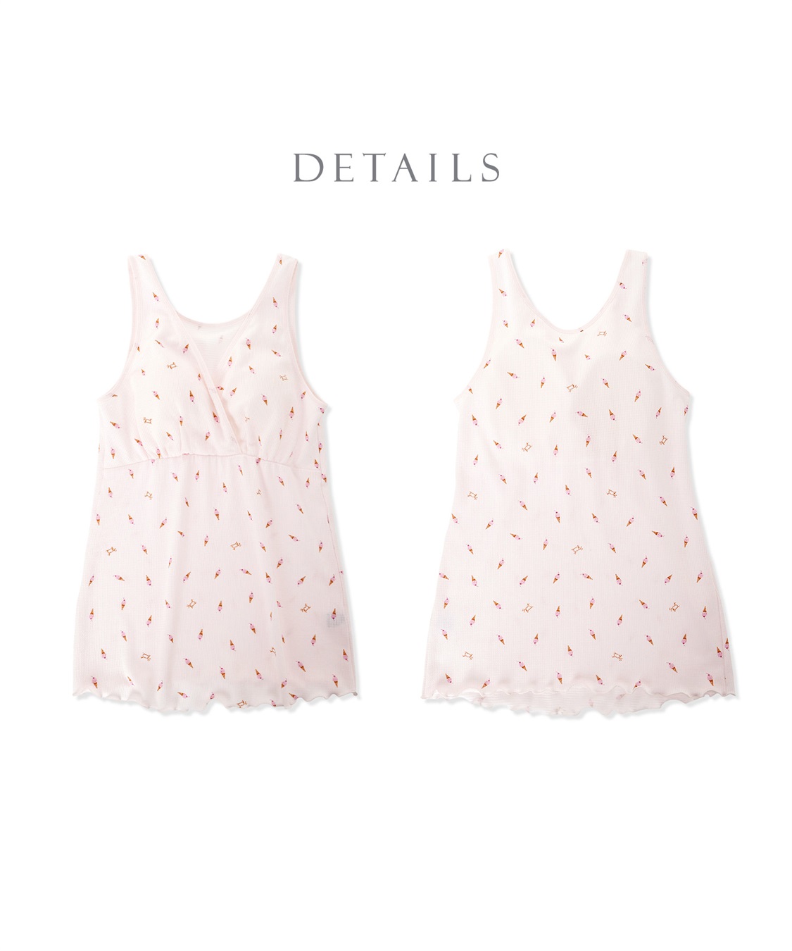 Rosemadame ワッフル風アイス柄授乳タンクトップ_sub_23