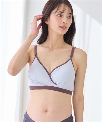 Rosemadame リブバイカラー クロスオープン授乳ブラジャー_subthumb_2