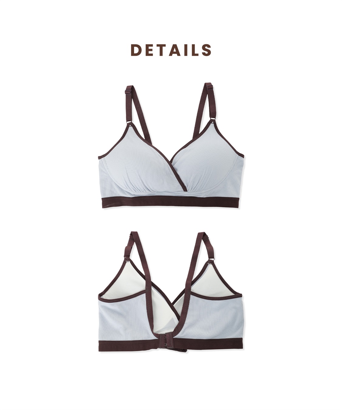 Rosemadame リブバイカラー クロスオープン授乳ブラジャー_sub_26