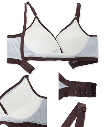 Rosemadame リブバイカラー クロスオープン授乳ブラジャー_subthumb_27