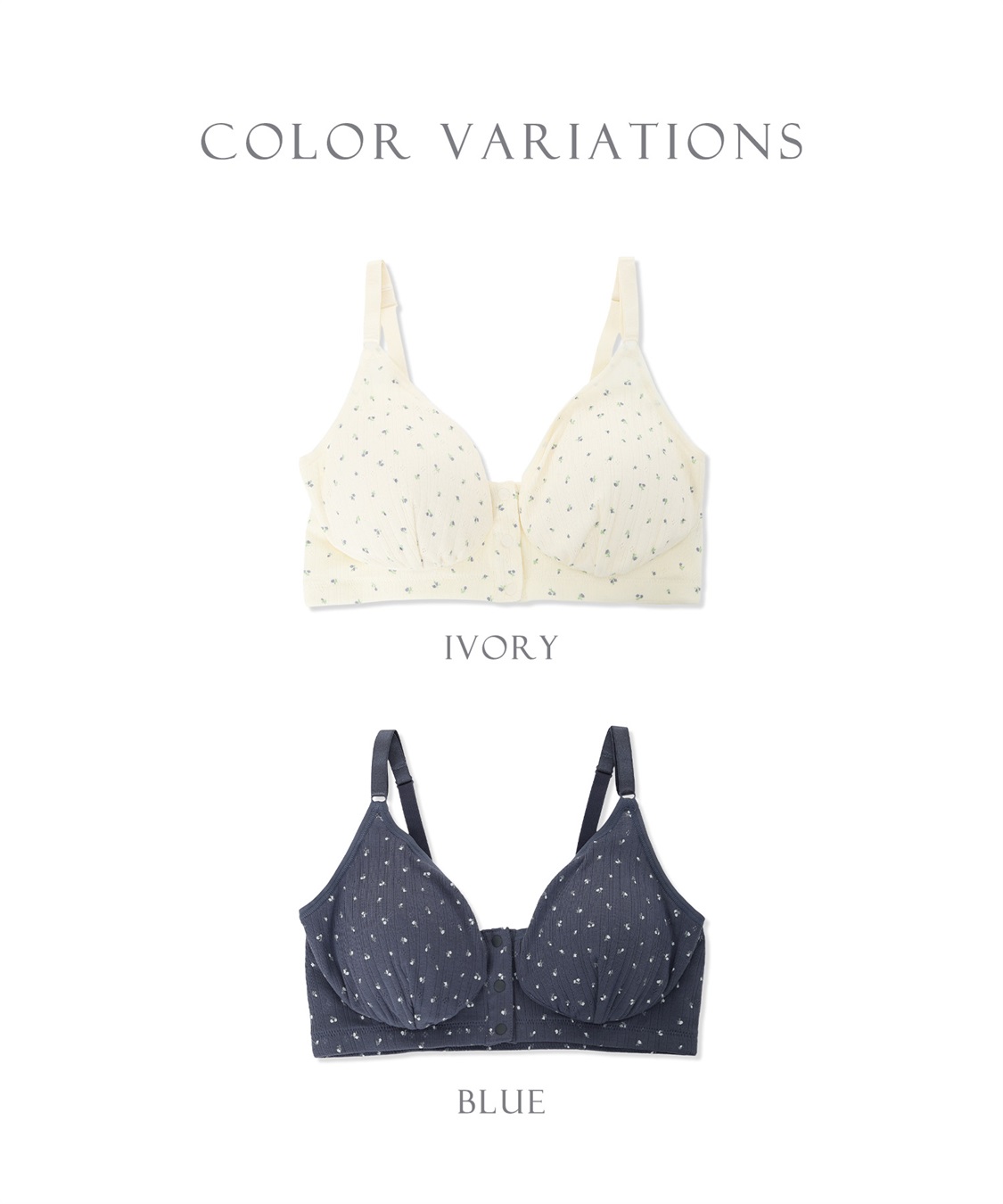 Rosemadame パターンメッシュ小花柄 授乳ブラジャー_sub_20