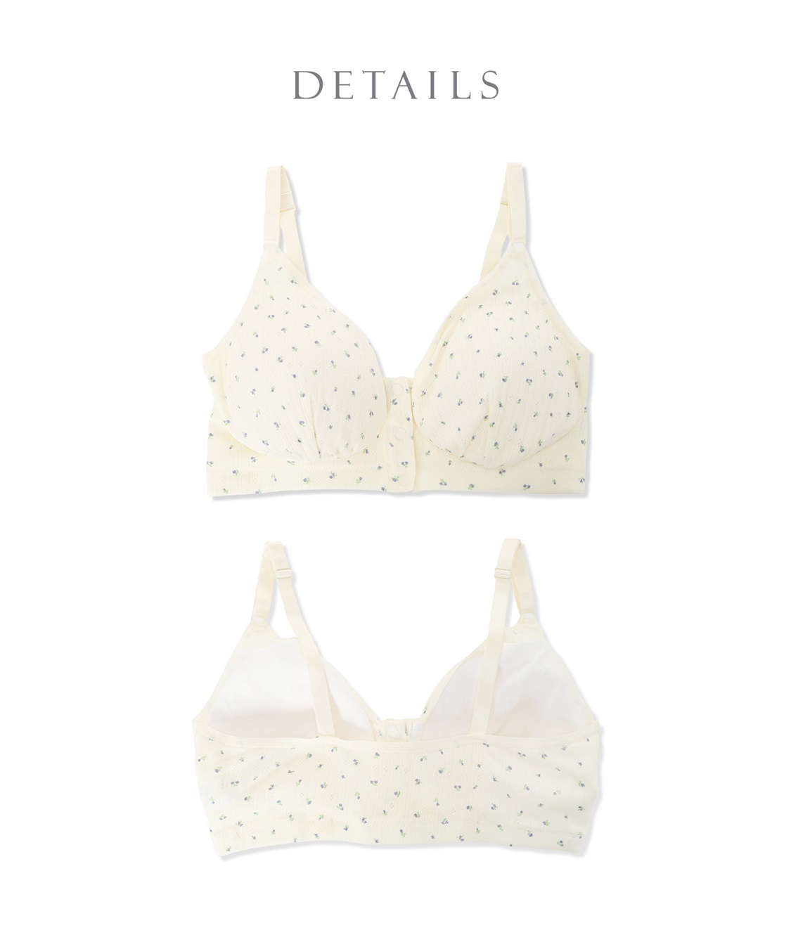 Rosemadame パターンメッシュ小花柄 授乳ブラジャー_sub_23