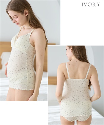 Rosemadame パターンメッシュ小花柄 授乳キャミソール_subthumb_22