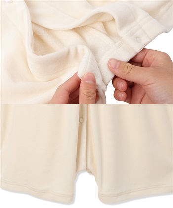 Rosemadame 【親子でお揃い】ベロア ネグリジェ ワンピース マタニティパジャマ 授乳対応 前開き ルームウェア 入院準備 産前・産後対応_subthumb_25
