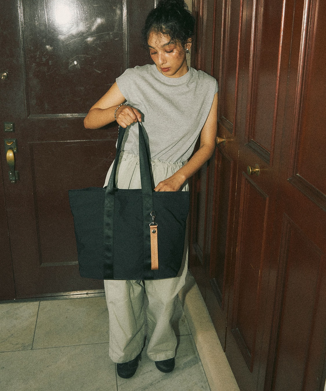 Life Style by cross marche 【TRIP.INN】２WAY 目隠しポケット付ビッグトートバッグ_sub_11