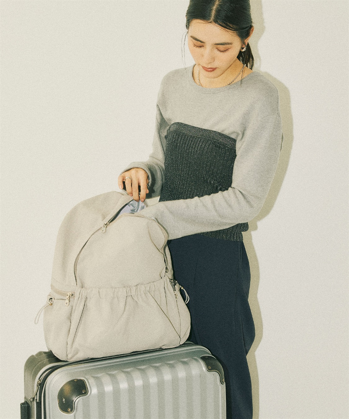 Life Style by cross marche 【TRIP.INN】 ギャザーポケットリュック_sub_12