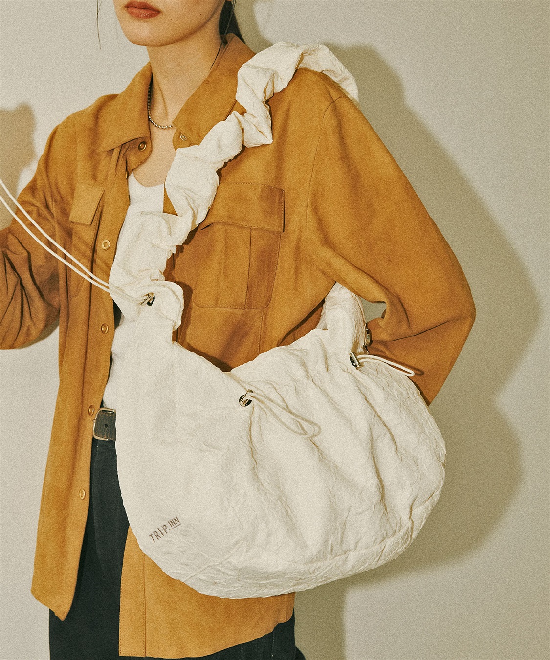 Life Style by cross marche 【TRIP.INN】 ギャザーペーパーライクショルダーバッグ_sub_4