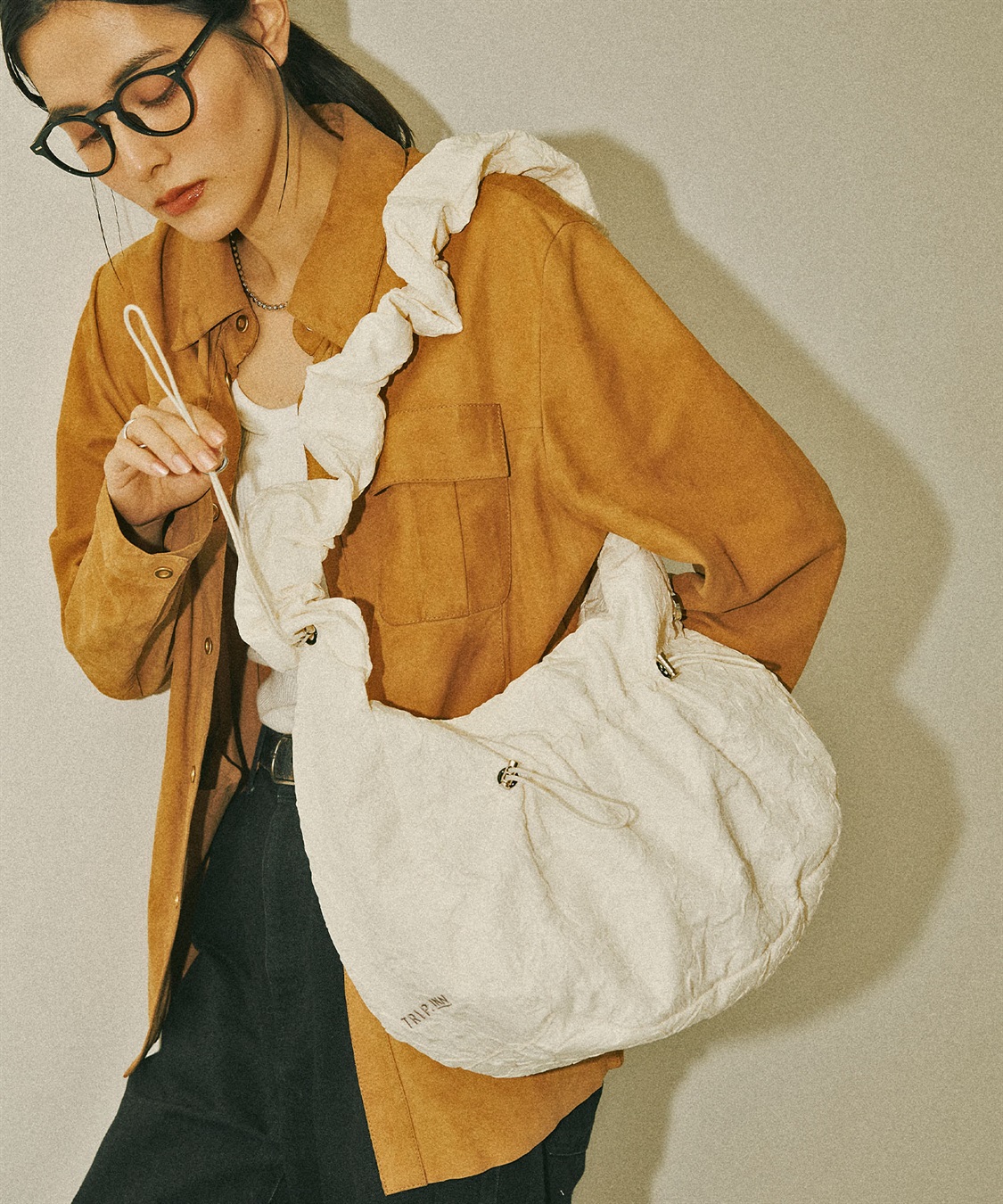 Life Style by cross marche 【TRIP.INN】 ギャザーペーパーライクショルダーバッグ_sub_5