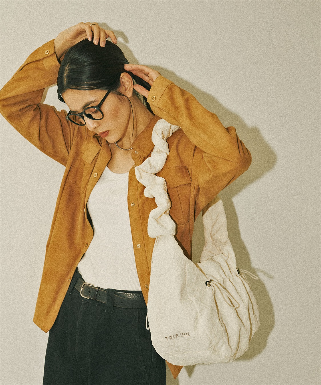 Life Style by cross marche 【TRIP.INN】 ギャザーペーパーライクショルダーバッグ_sub_6