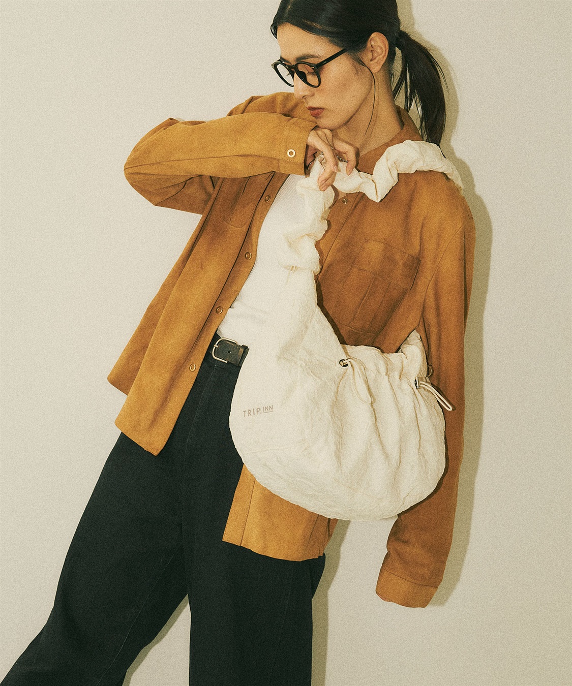 Life Style by cross marche 【TRIP.INN】 ギャザーペーパーライクショルダーバッグ_sub_7