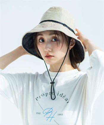 JOIN PARK 【Wpc.】UVカット接触冷感クロッシェハット【バケットハット 帽子 ハット つば部分 完全遮光100％＆完全UVカット100％生地 UPF50+ あご紐付き 日焼け対策 紫外線対策】_subthumb_5