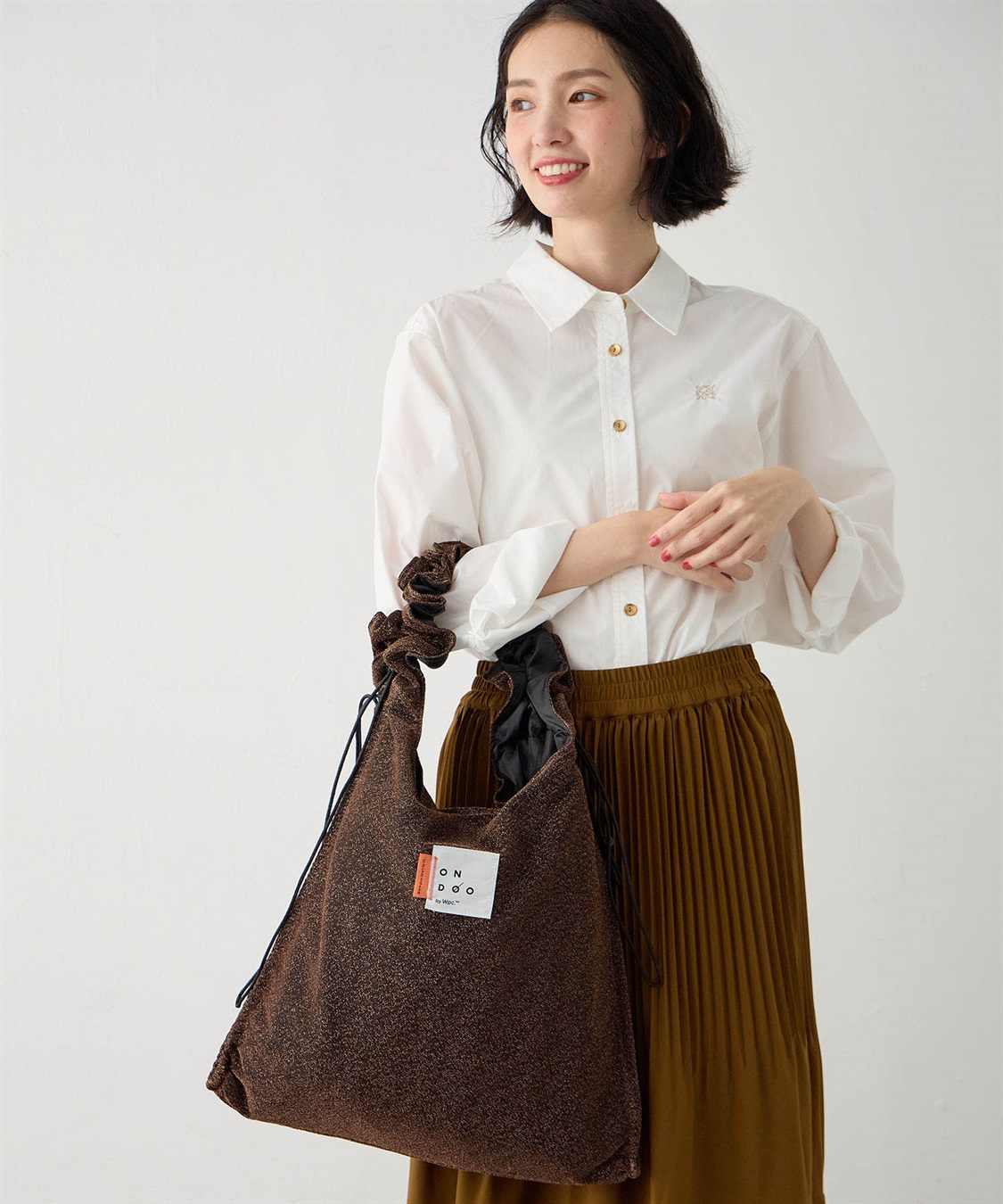 Wpc.】ONDOOシャーリングドロストトートバッグ JOIN PARK｜クロス