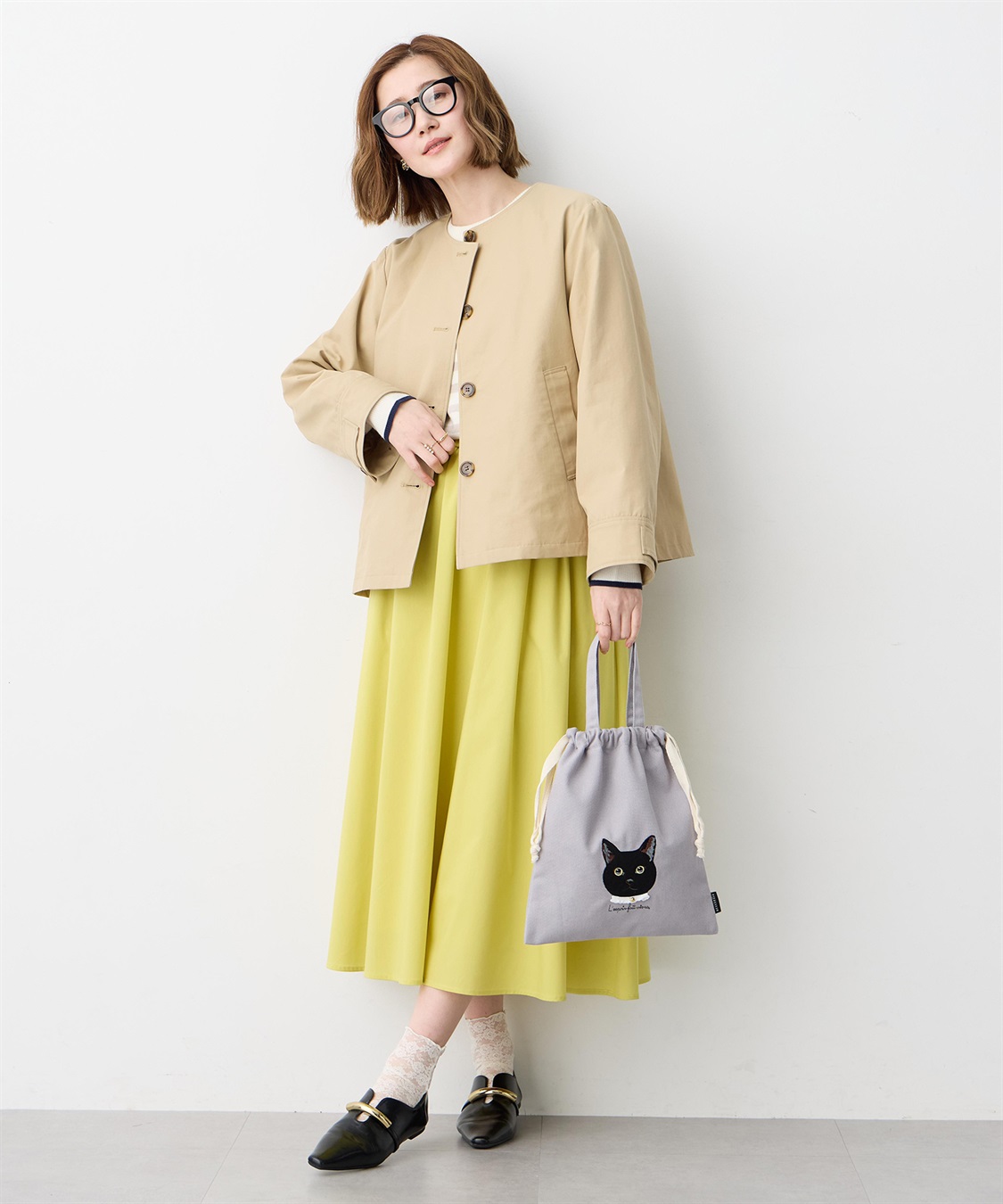 JOIN PARK アトリエ・ポピン猫２WAY手さげバック_sub_9