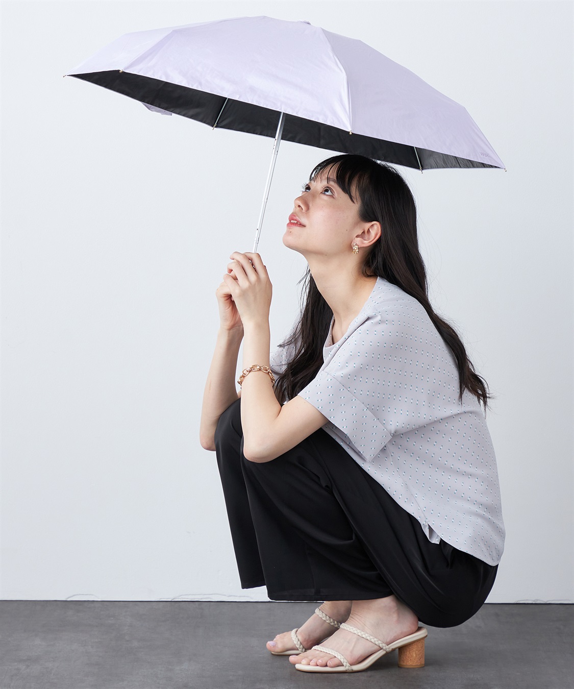 A/C DESIGN BY ALPHA CUBIC 【Wpc.】ポシェット付き晴雨折り畳み傘_sub_15