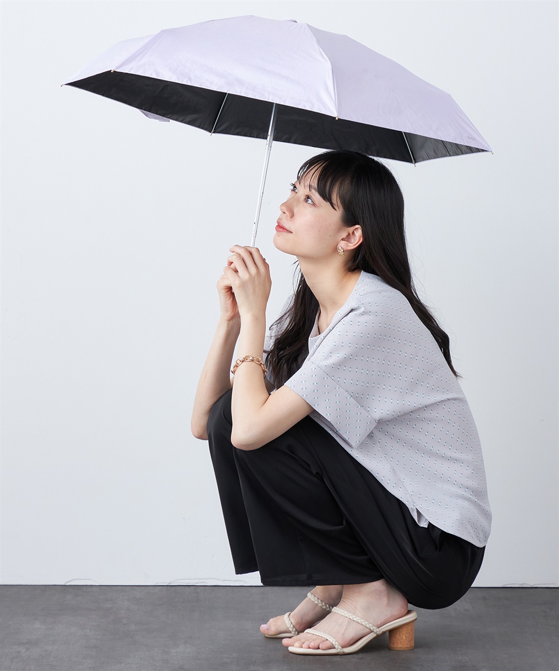 A/C DESIGN BY ALPHA CUBIC 【Wpc.】ポシェット付き晴雨折り畳み傘_sub_16