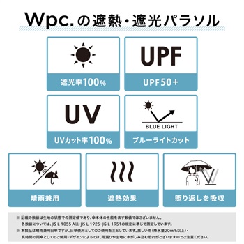 JOIN PARK 【Wpc.】折りたたみ 日傘 遮光切り継ぎtiny【完全遮光100％ 完全UVカット率100％生地 重量210g 超軽量 6本骨 コンパクト 晴雨兼用】_subthumb_21