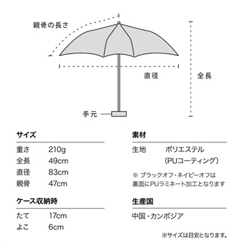 JOIN PARK 【Wpc.】折りたたみ 日傘 遮光切り継ぎtiny【完全遮光100％ 完全UVカット率100％生地 重量210g 超軽量 6本骨 コンパクト 晴雨兼用】_subthumb_26
