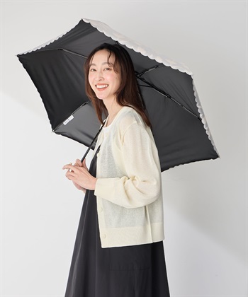 JOIN PARK 【Wpc.】折りたたみ日傘 遮光フラワーシャドウ ミニ【完全遮光100％＆完全UVカット100％生地 コンパクト 晴雨兼用】_subthumb_3