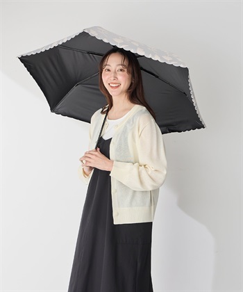 JOIN PARK 【Wpc.】折りたたみ日傘 遮光フラワーシャドウ ミニ【完全遮光100％＆完全UVカット100％生地 コンパクト 晴雨兼用】_subthumb_4