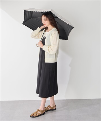 JOIN PARK 【Wpc.】折りたたみ日傘 遮光フラワーシャドウ ミニ【完全遮光100％＆完全UVカット100％生地 コンパクト 晴雨兼用】_subthumb_5