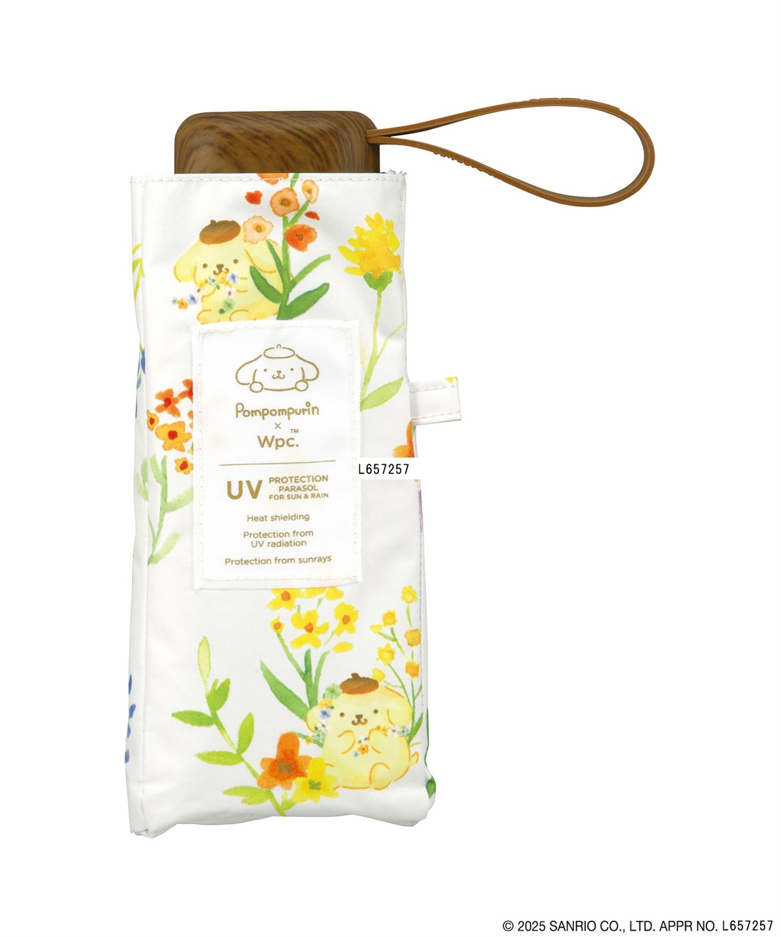 JOIN PARK 【Wpc.】サンリオキャラクターズ 遮光 水彩フラワー ミニ 日傘 折りたたみ【完全遮光100％・完全UVカット率100％・軽量】_sub_3