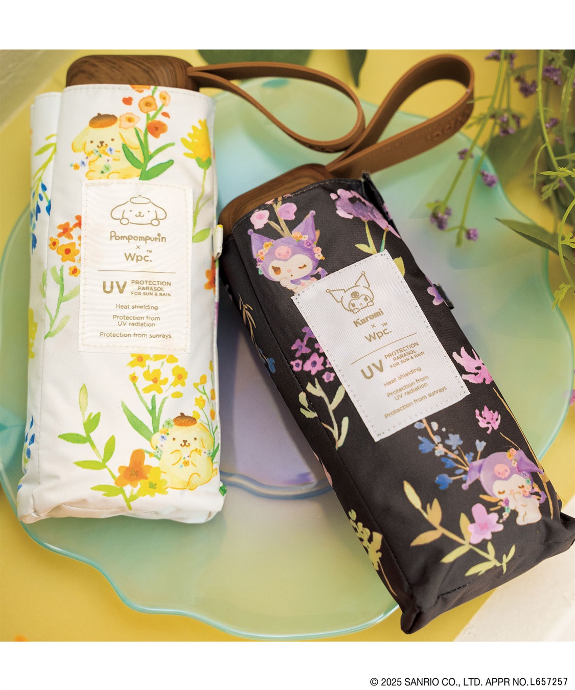 JOIN PARK 【Wpc.】サンリオキャラクターズ 遮光 水彩フラワー ミニ 日傘 折りたたみ【完全遮光100％・完全UVカット率100％・軽量】_sub_10