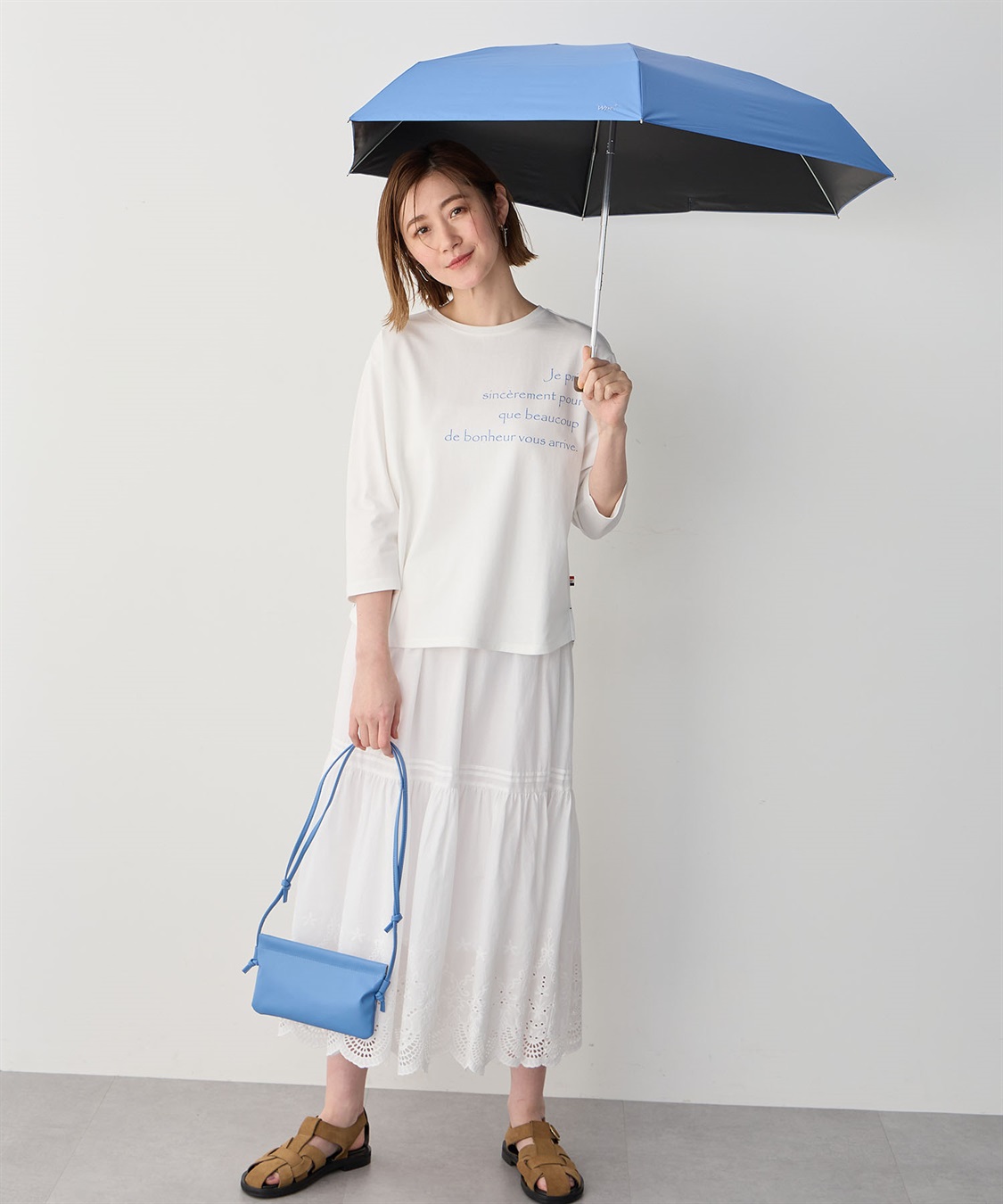 JOIN PARK 【Wpc.】日傘折りたたみ 遮光ノーブルベーシック ミニ【完全遮光100％ 完全UVカット率100％生地 コンパクト 晴雨兼用】_sub_2