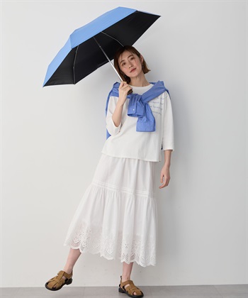 JOIN PARK 【Wpc.】日傘折りたたみ 遮光ノーブルベーシック ミニ【完全遮光100％ 完全UVカット率100％生地 コンパクト 晴雨兼用】_subthumb_3