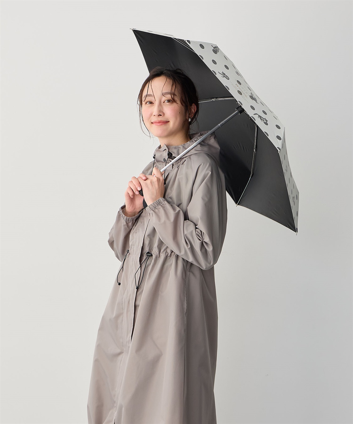 JOIN PARK 【Wpc.】遮光アンブレにゃんドット　沖昌之さん×Wpc.【完全遮光100％ 完全UVカット率100％生地 コンパクト 晴雨兼用】_sub_4