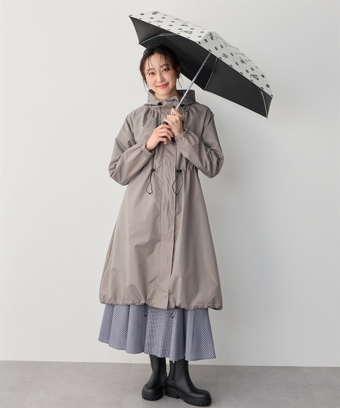 JOIN PARK 【Wpc.】遮光アンブレにゃんドット　沖昌之さん×Wpc.【完全遮光100％ 完全UVカット率100％生地 コンパクト 晴雨兼用】_sub_6