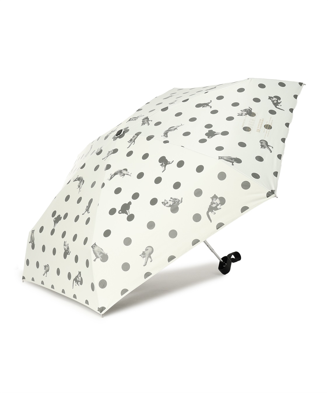 JOIN PARK 【Wpc.】遮光アンブレにゃんドット　沖昌之さん×Wpc.【完全遮光100％ 完全UVカット率100％生地 コンパクト 晴雨兼用】_sub_9