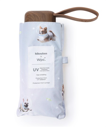 JOIN PARK 【Wpc.】 折りたたみ日傘 飛行犬×Wpc.  宇宙飛行犬 遮光ワンブレラ ミニ【完全遮光100%・完全UVカット率100％生地 遮熱 晴雨兼用 UPF50+ 折りたたみ傘】_subthumb_1
