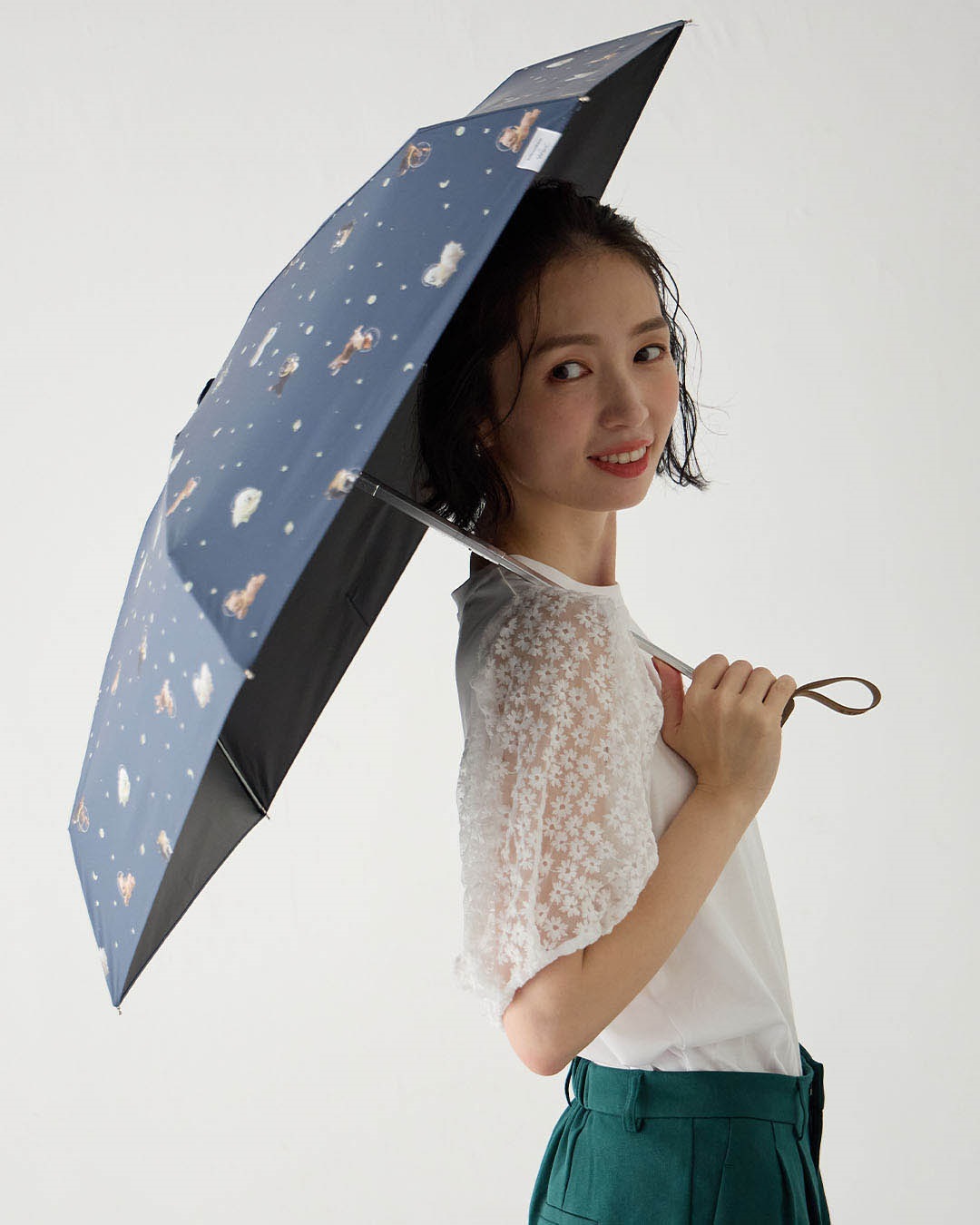 SECRET FOREST限定販売　長傘 長傘 サテン ジャカードドット 14本骨 | RAMUDA (Men)/ラムダ | 三越