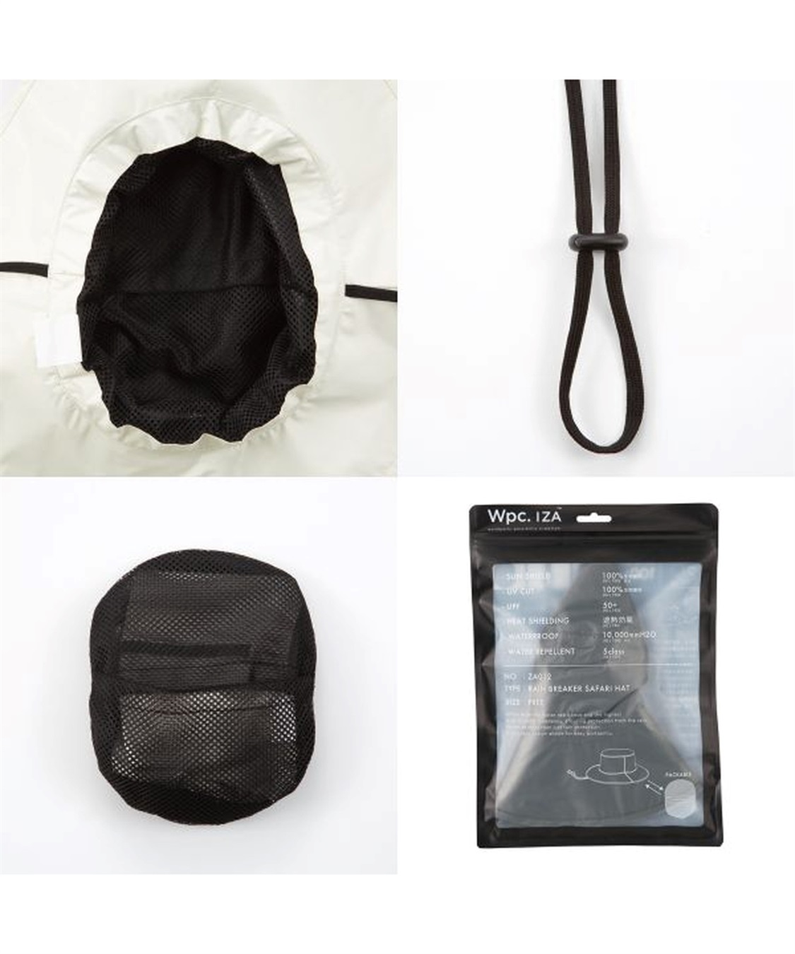 JOIN PARK 【Wpc.】レインブレーカーサファリハット【完全遮光100%&完全UVカット100％生地 晴雨兼用 遮熱 メンズ レディース ユニセックス ブランド おしゃれ 撥水 防水 あご紐】_sub_9