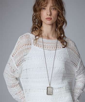 49AV JUNKO SHIMADA ロゴプレートメタルネックレス_subthumb_2