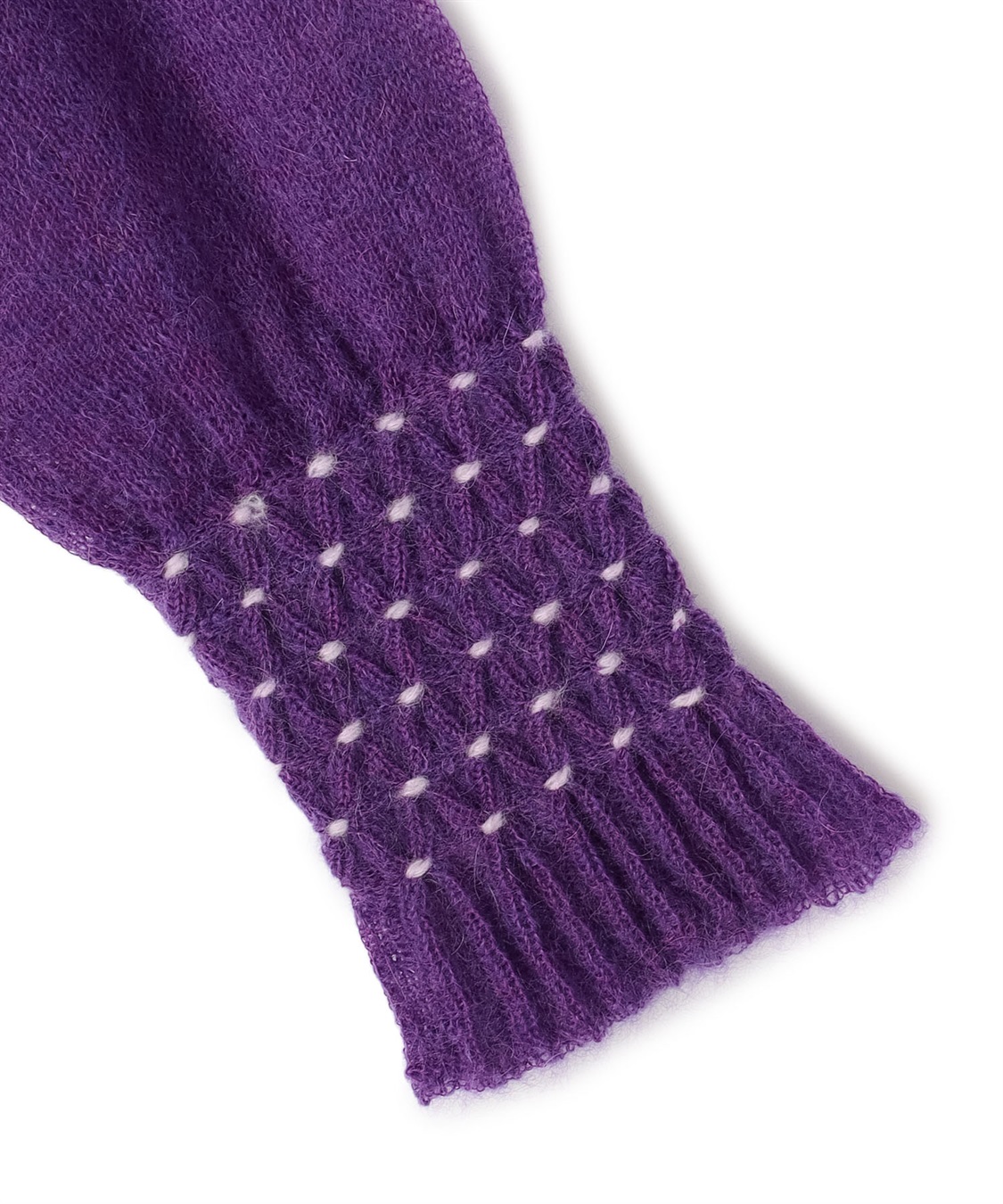 新品未使用 23AW Vein モヘヤニットセーター モヘヤ ブレンド 起毛 Vネック ニット