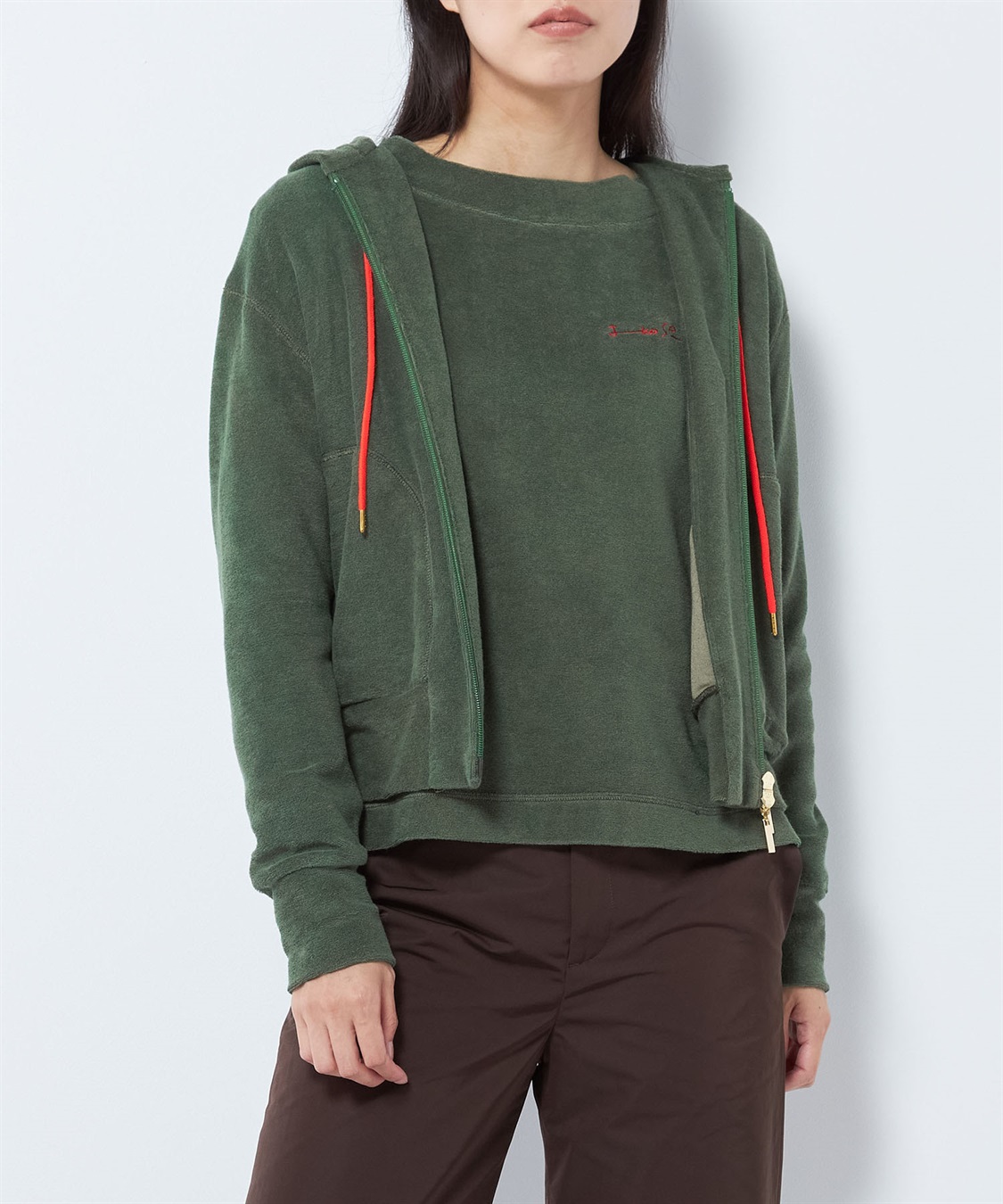 極美品　49AV JUNKO SHIMADA　ニットジップパーカー　カシミア混 極美品 49AV JUNKO SHIMADA ニットジップパーカー カシミア混