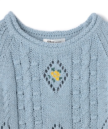 49AV JUNKO SHIMADA 刺繍入りフィッシャーマン半袖ニット_subthumb_2