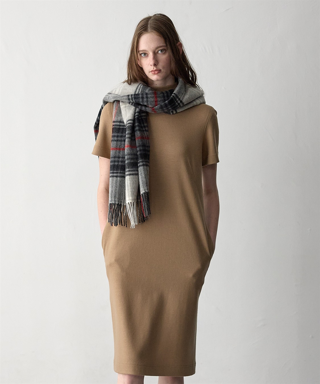 TIME SALE】チェック柄ウールブランケット 49AV JUNKO SHIMADA