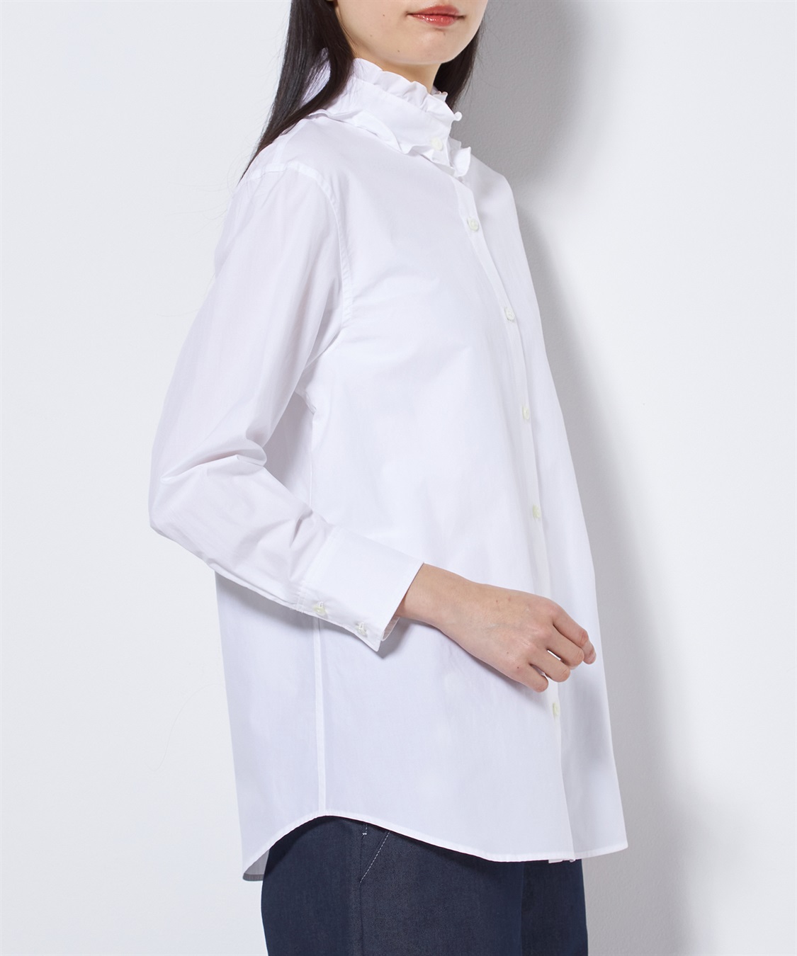 49AV JUNKO SHIMADA タイプライター衿フリルブラウス_sub_5