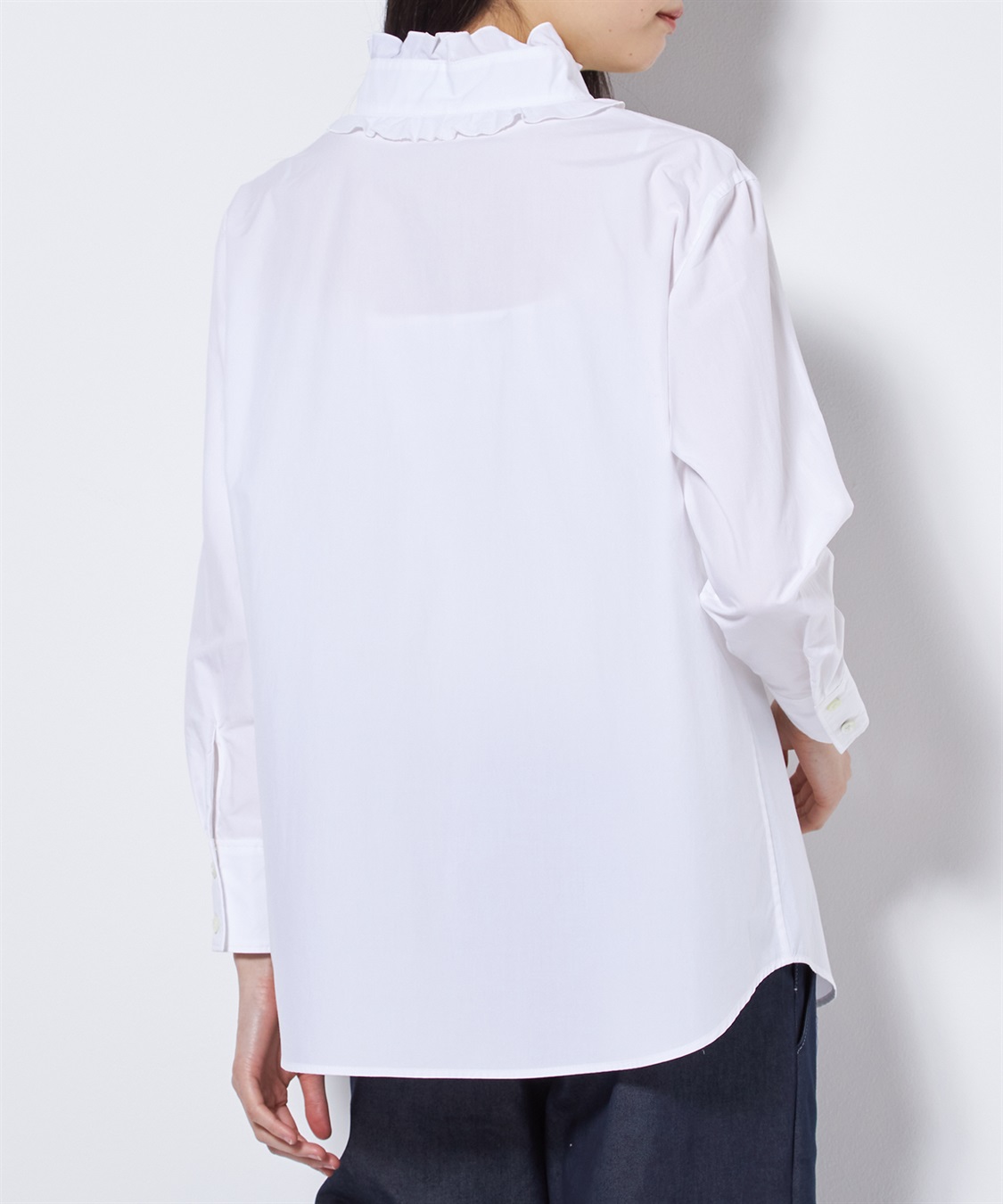 タイプライター衿フリルブラウス 49AV JUNKO SHIMADA｜クロス