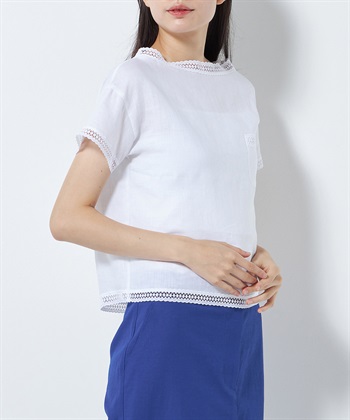 TIME SALE】リネン半袖ブラウス 49AV JUNKO SHIMADA｜クロス
