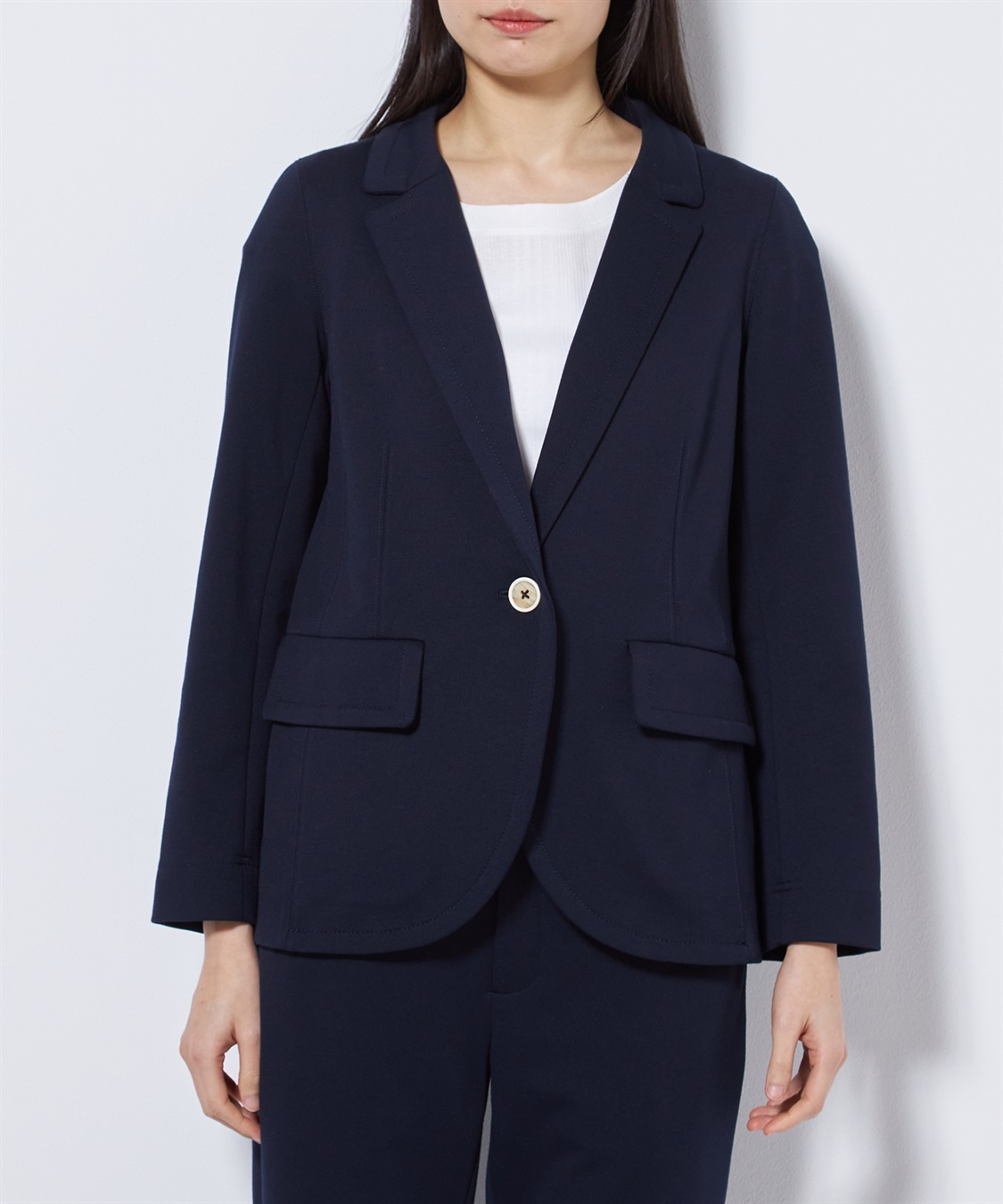 49AV JUNKO SHIMADA 【TIME SALE】ワンボタンテーラードジャケット_sub_1