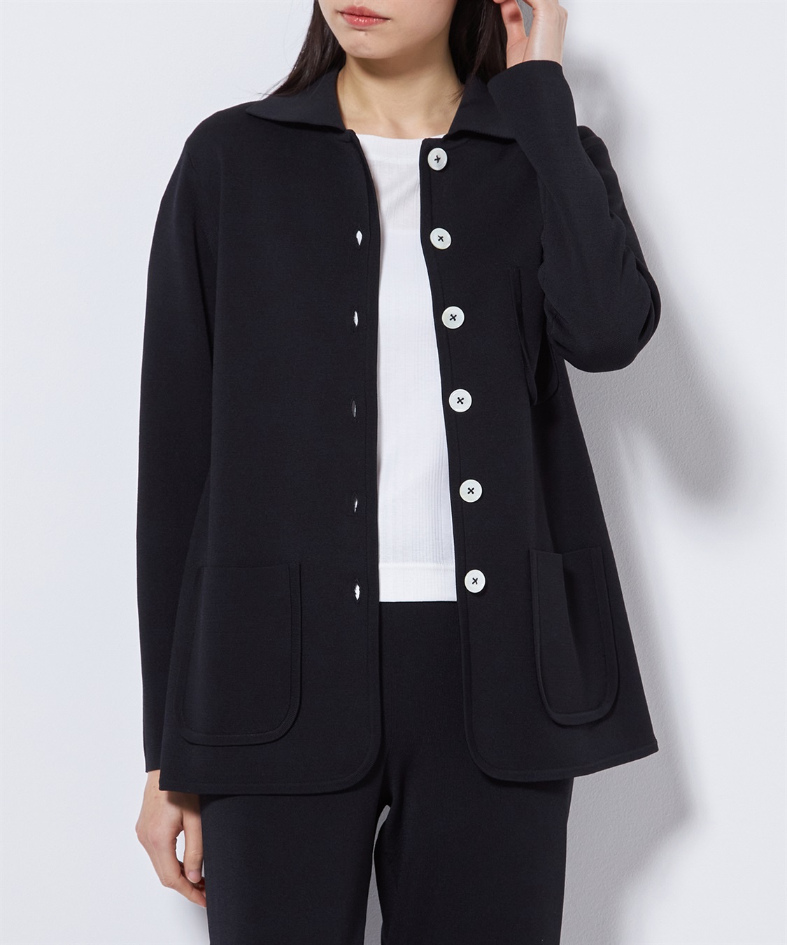 〈超美品〉ジュンアシダ　ニットジャケット YECCA VECCA｜ビジューZIPニットジャケット | Rakuten Fashion