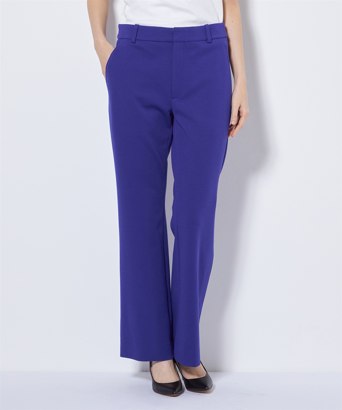 49AV JUNKO SHIMADA 【CHRISTMAS SALE】ポンチ素材フレアパンツ_sub_4