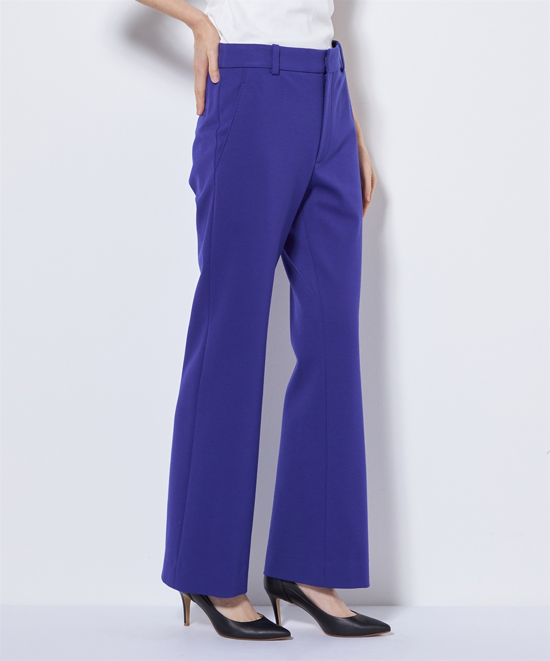 49AV JUNKO SHIMADA 【CHRISTMAS SALE】ポンチ素材フレアパンツ_sub_5