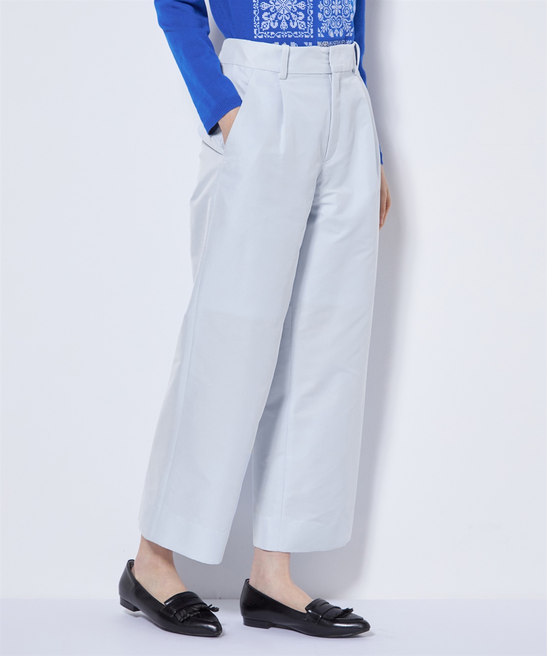 TIME SALE】半端丈タックパンツ 49AV.junko shimada｜クロス
