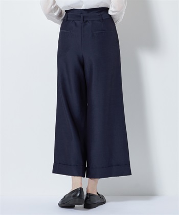 ライトストレッチベルトつきワイドパンツ 49AV.junko shimada