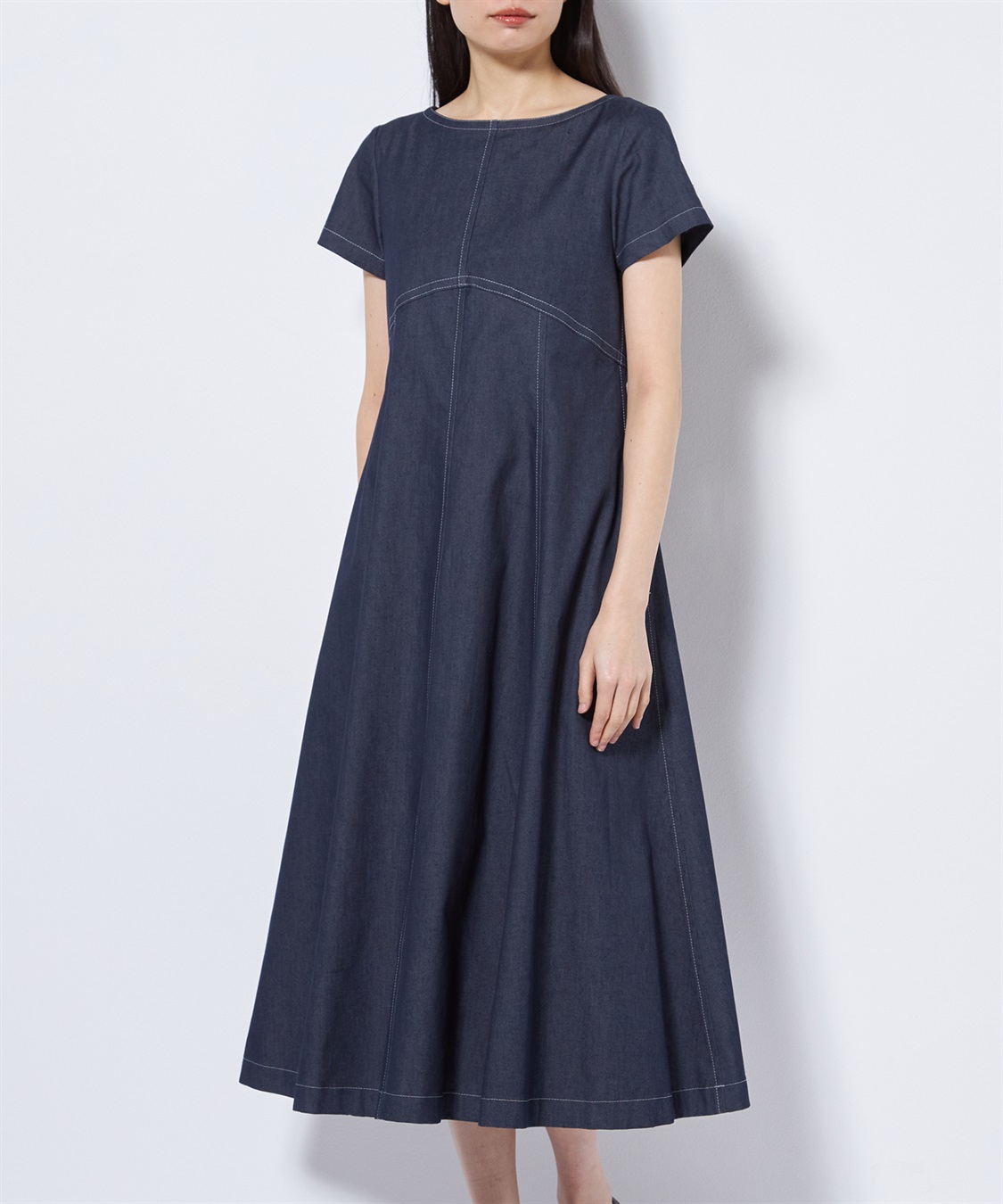 クールマックス切り替えワンピース 49AV JUNKO SHIMADA｜クロス